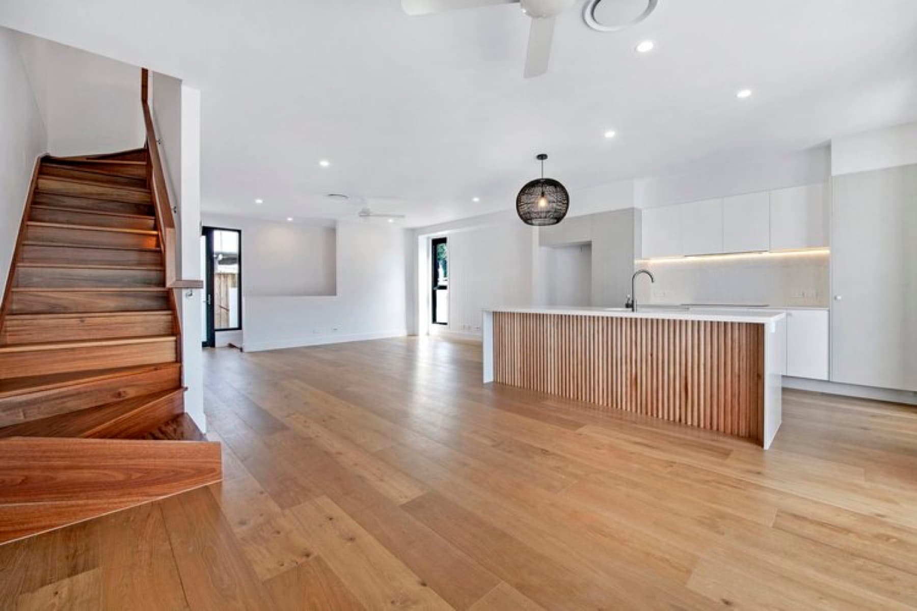 Interior with custom cabinetry and joinery finished by Two Bros