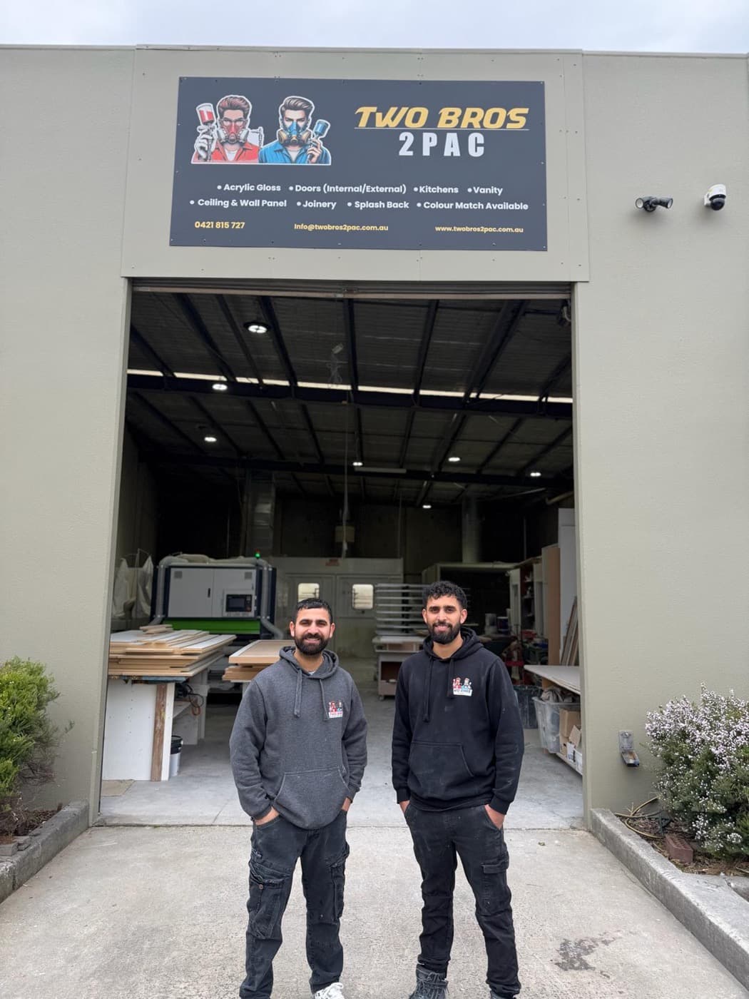 Sam and Garry, the two brothers behind Two Bros Painting and Decorating
